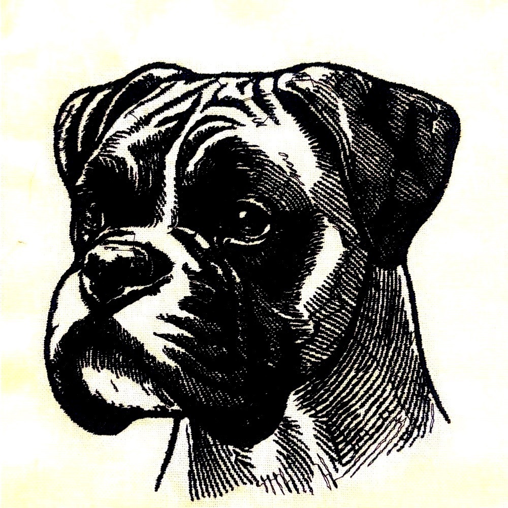 Boxer Embroidery Towel